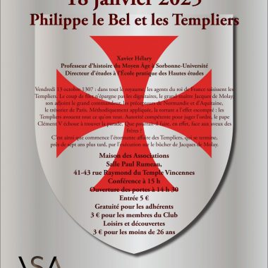 Conférence Philippe le Bel et les Templiers