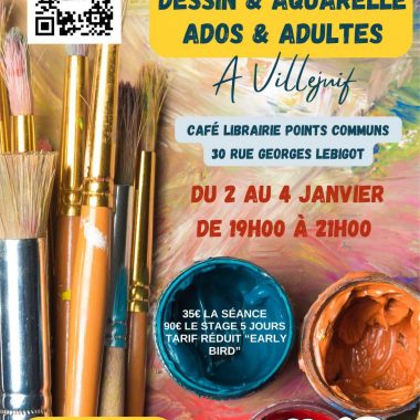 Stage dessin & aquarelle ados/adultes