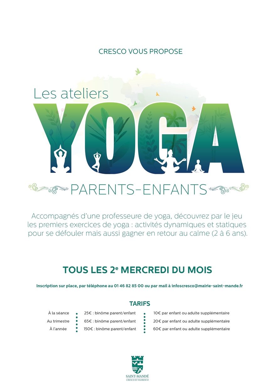 Atelier Yoga Parents-Enfants au Cresco Du 13/11/2024 au 11/6/2025