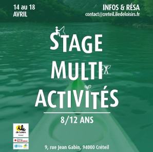 Stage multi-activités sur l’Ile de loisirs